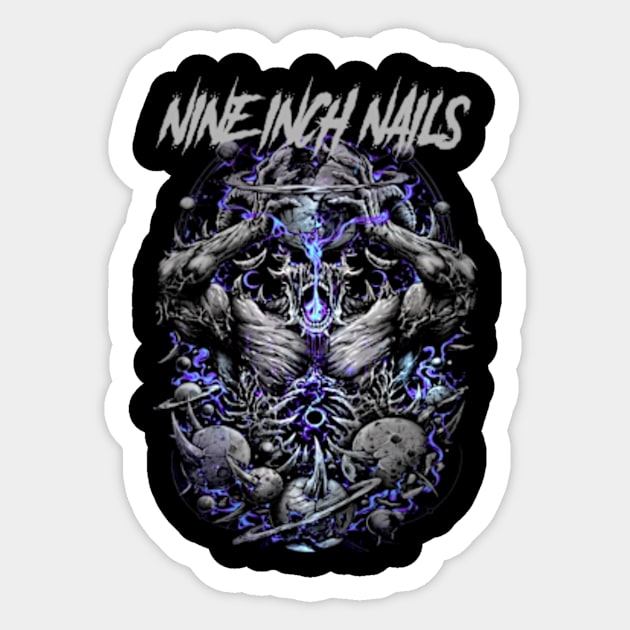 NINE INCH NAILS BAND DESIGN Sticker by Rons Frogss